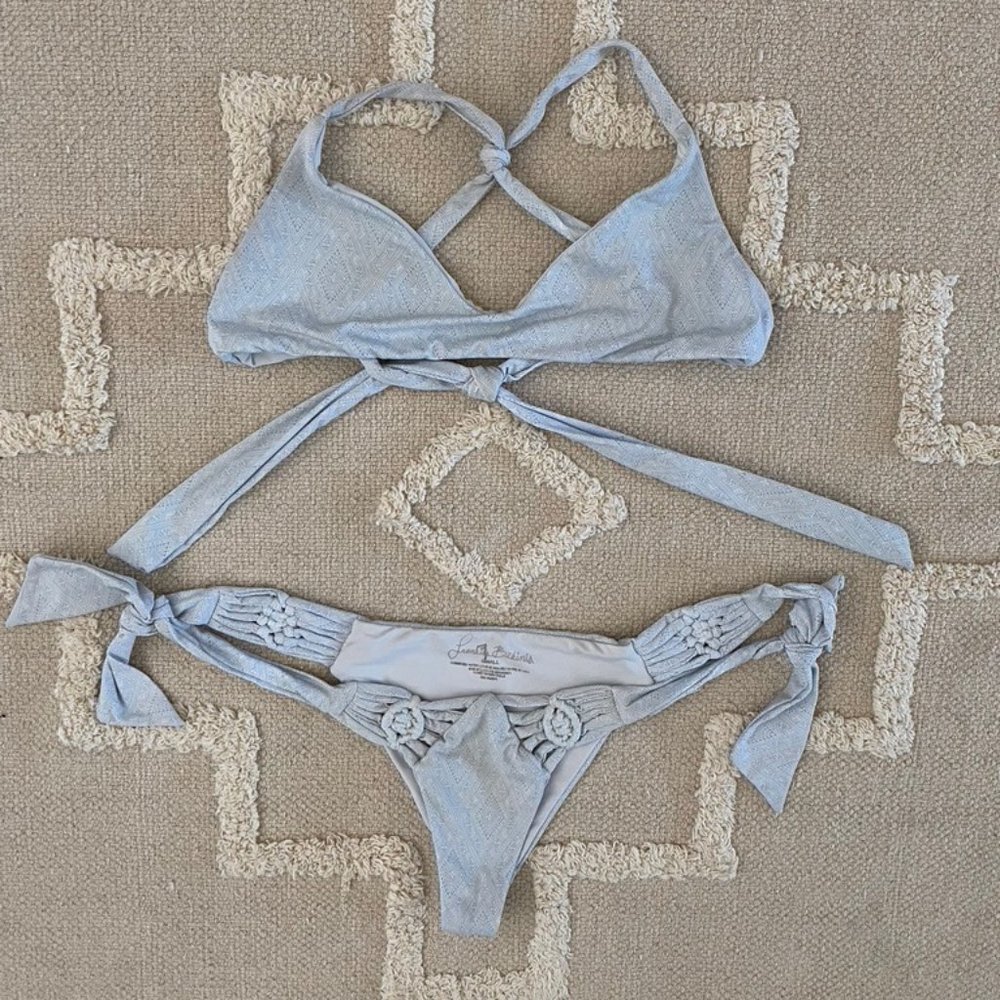 Blue & White Frankie's Bikini Set